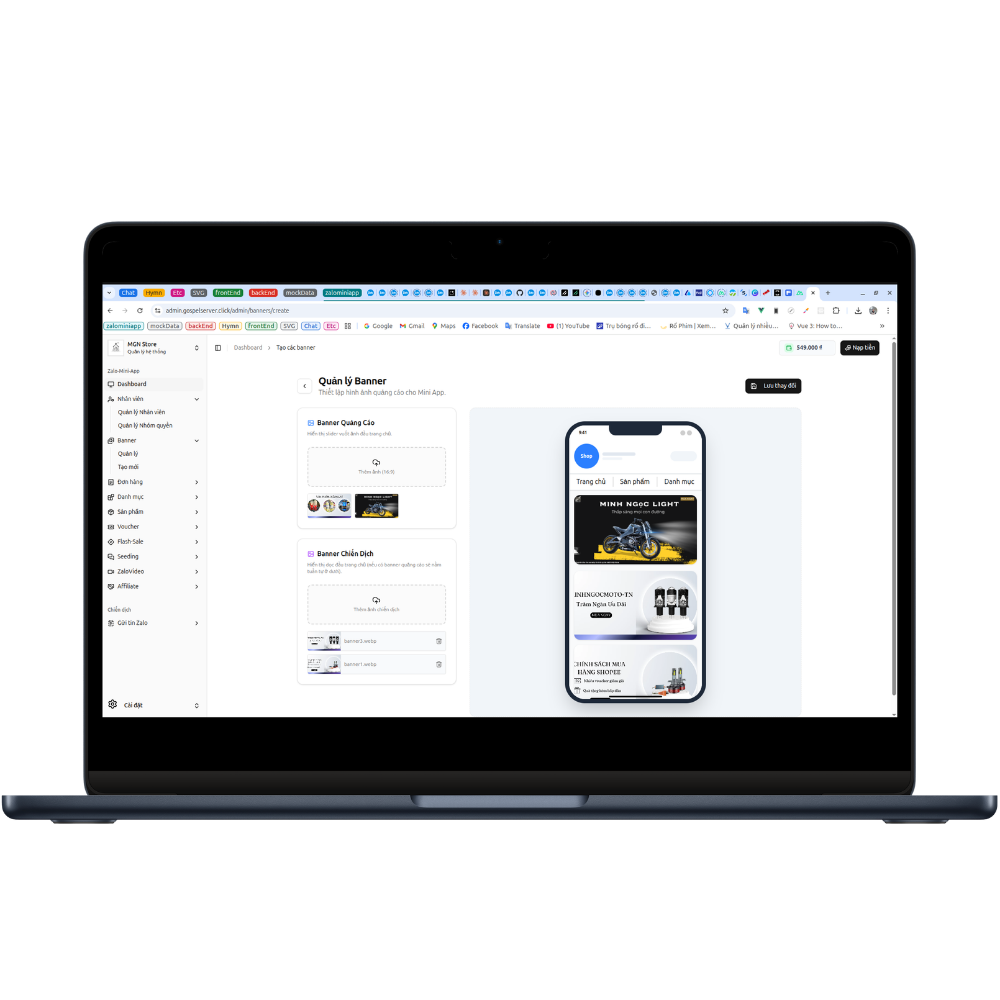 Zalo Mini-App trên máy tính