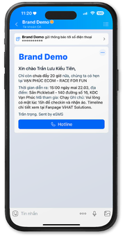 Tin nhắn chăm sóc khách hàng mẫu 1