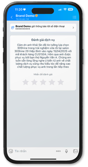 Tin nhắn hậu mãi mẫu 2