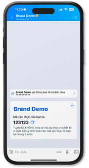 Tin nhắn giao dịch mẫu 1