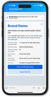 Tin nhắn giao dịch mẫu 2